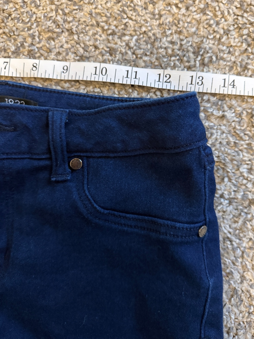 1822 Denim Blue Skinny Jeans, Capri - Picture 9 of 16